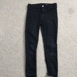 Black high rise jeans